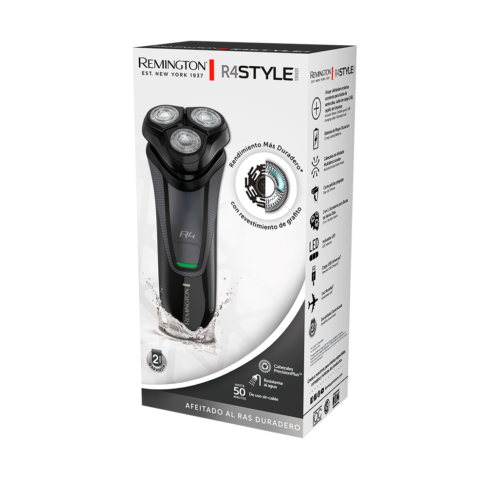 Afeitadora de rotativa Remington Style Series R4