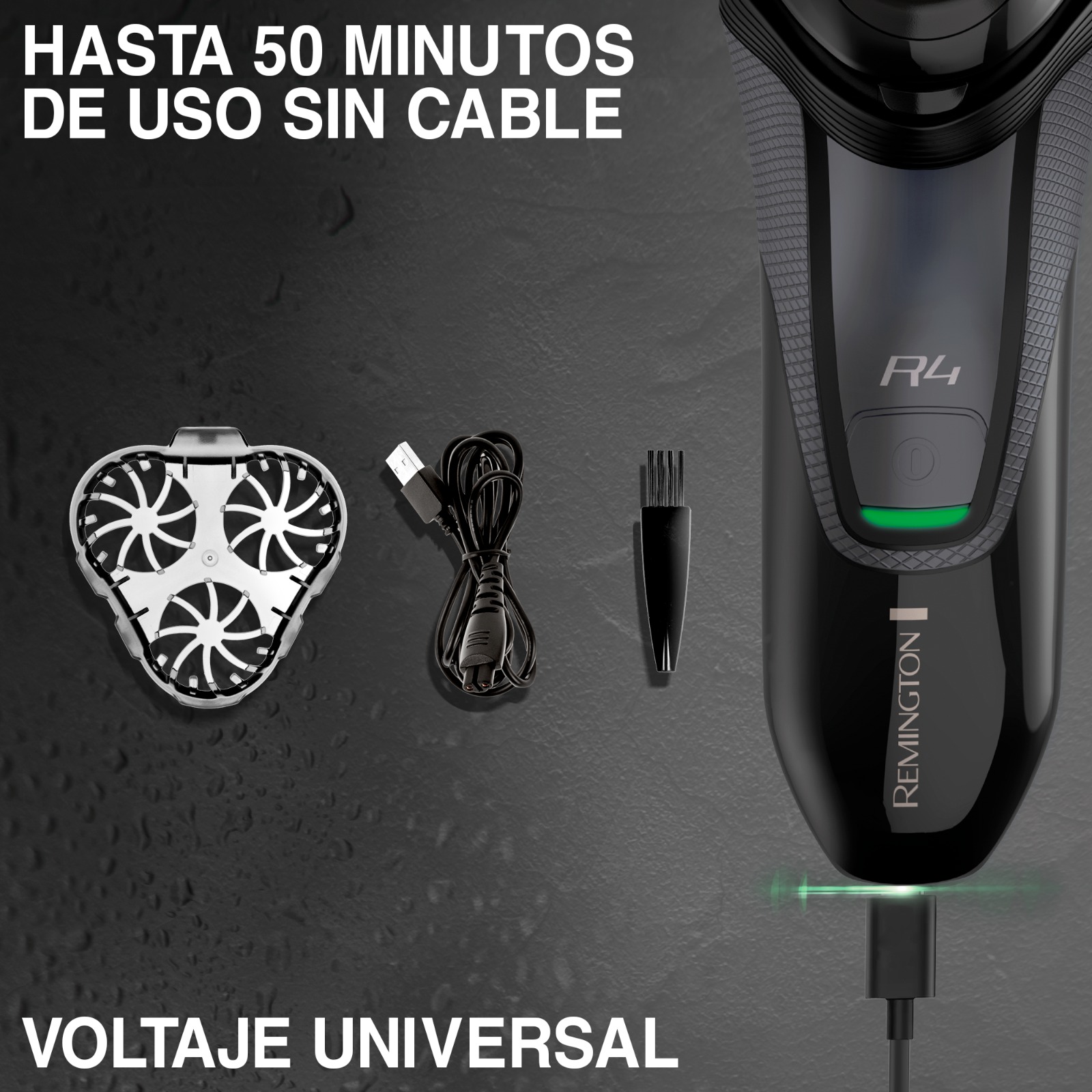 Afeitadora de rotativa Remington Style Series R4