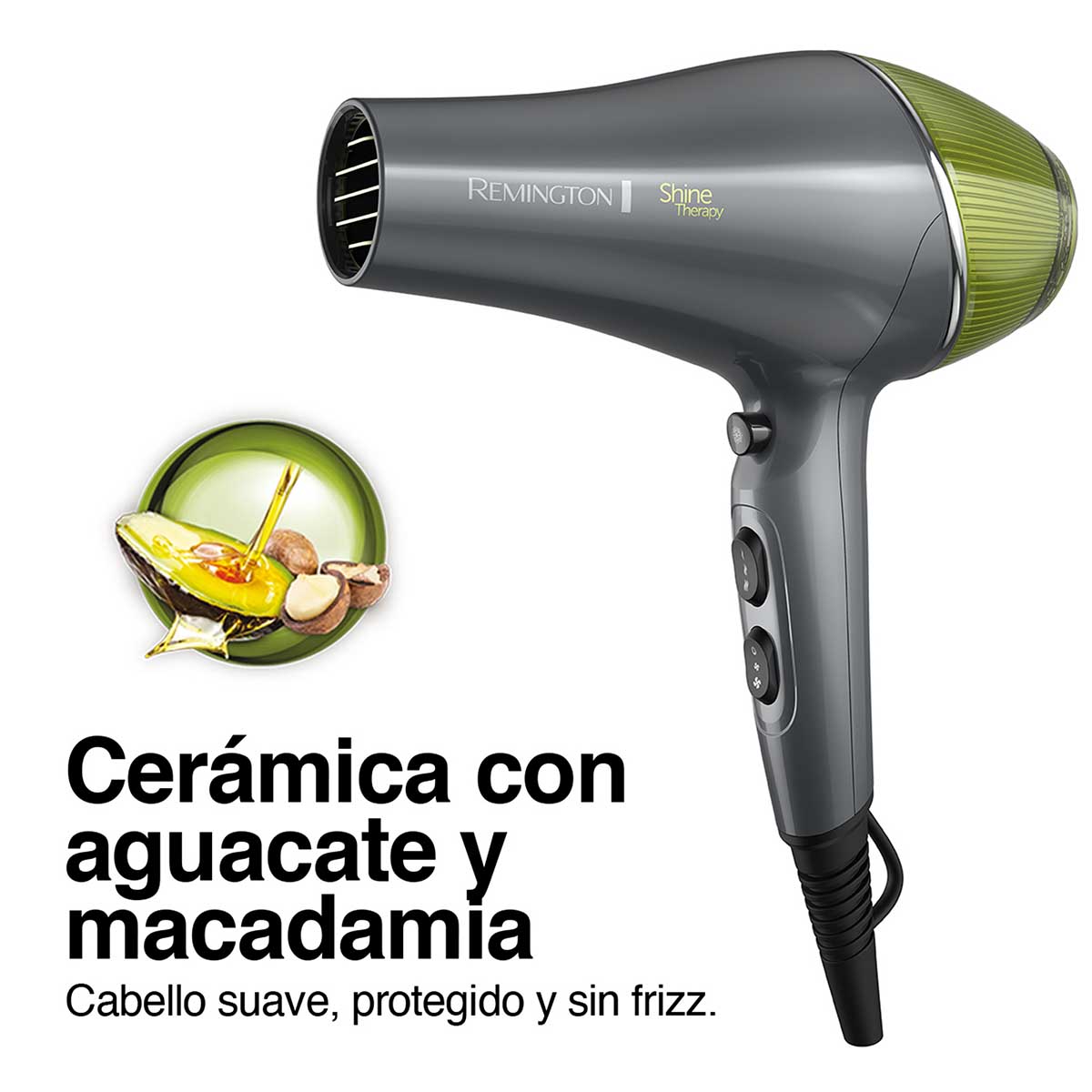 Secador de pelo D18A de la línea Shine Therapy de Remington