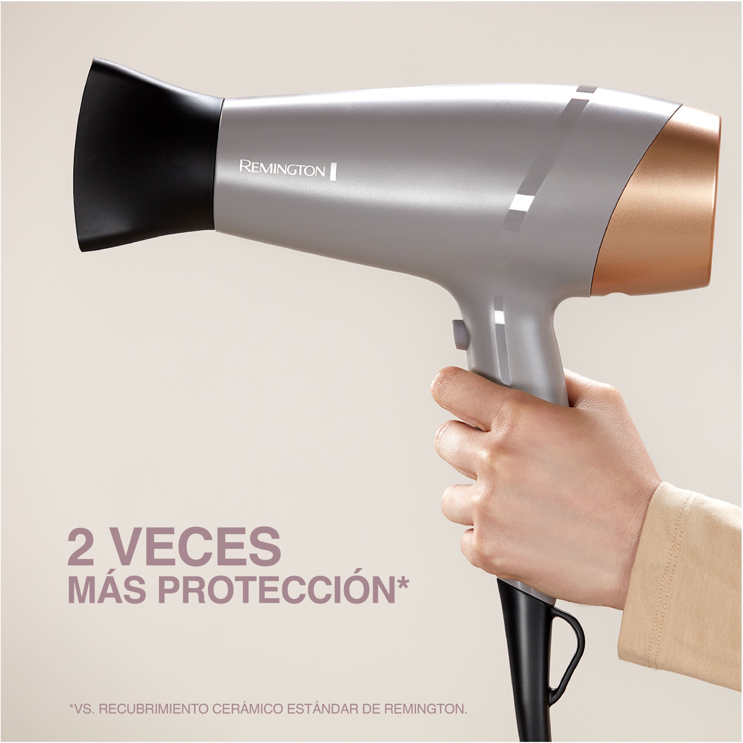 Secador de cabello D26A de la línea Collagen and Biotin Therapy de Remington.
