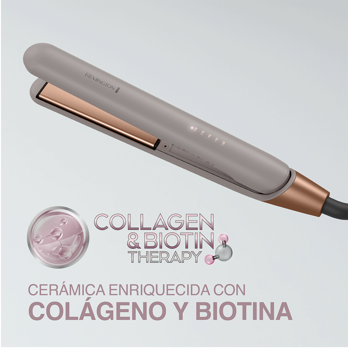 Plancha Alaciadora S31A de la línea Collagen & Biotin Therapy™ de Remington