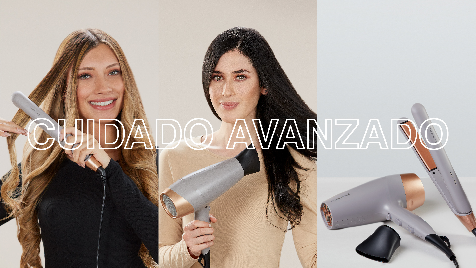 Cuidado avanzado de tu cabello con los productos Collagen & Biotin Therapy de Remington.