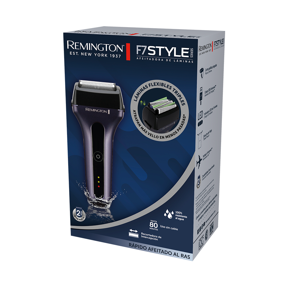 Afeitadora de láminas Remington Style Series F7