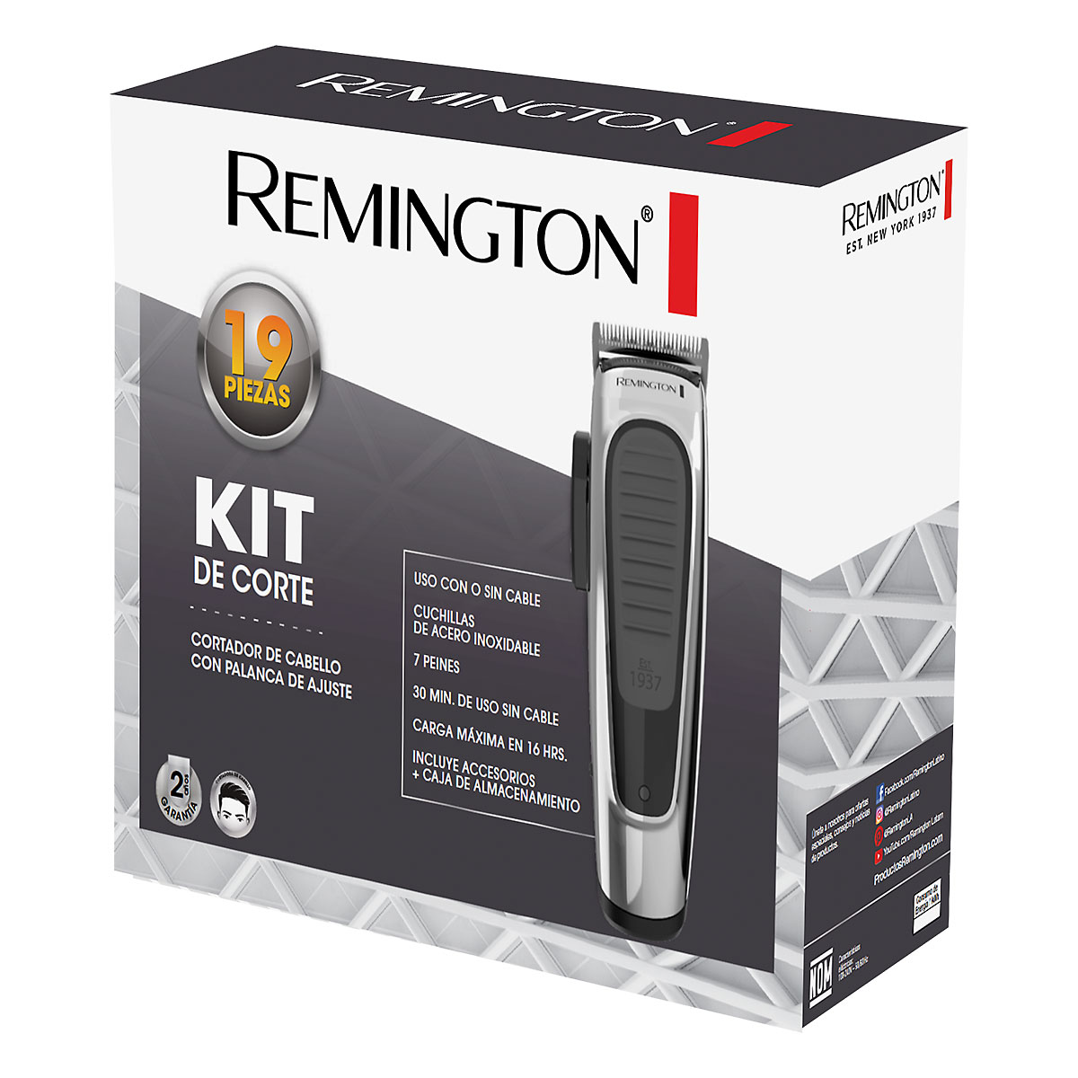 Fotografía de Cortador De Cabello Remington Recargable 02