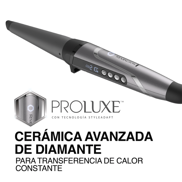 Rizador Remington ProluxeTM con Tecnología StyleAdaptTM