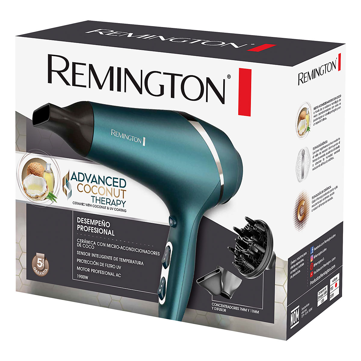 Fotografía de Secador Remington Advanced Coconut Therapy 02