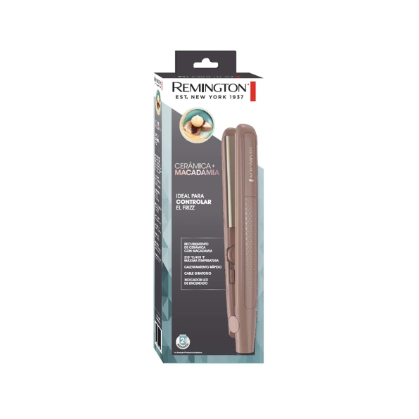 Plancha Alisadora ceramica con macadamia S6300M (110) F de Remington