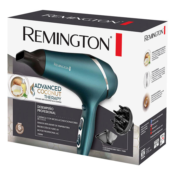 Secadora AC8607 de la línea Advanced Coconut Therapy de Remington