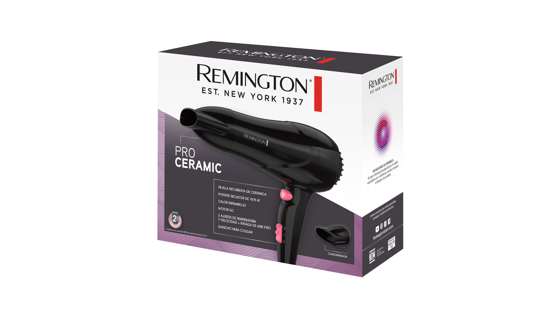 Secadora D16A-110F de la línea Pro Ceramic™ de Remington