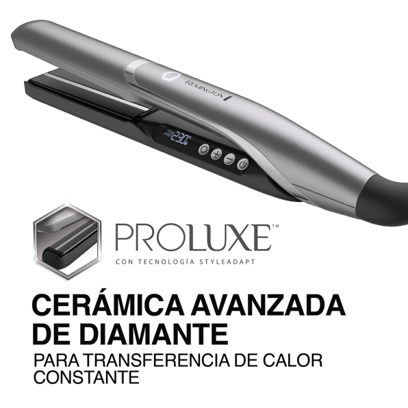 Plancha Alisadora Remington ProluxeTM Tecnología StyleAdaptTM