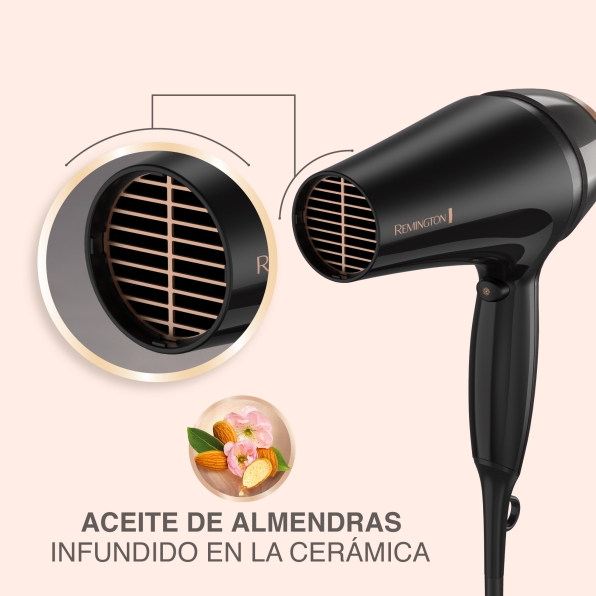 Secadora D12AA-110F de la línea Almond Radiance™ de Remington