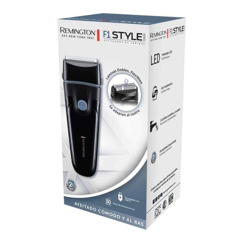 Afeitadora de láminas Remington Style Series F1