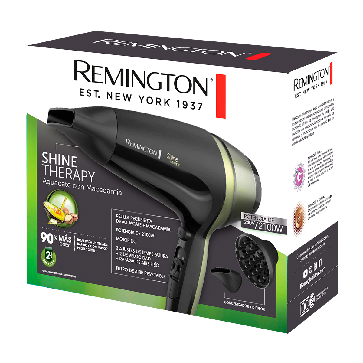 Secador Remington Shine Therapy