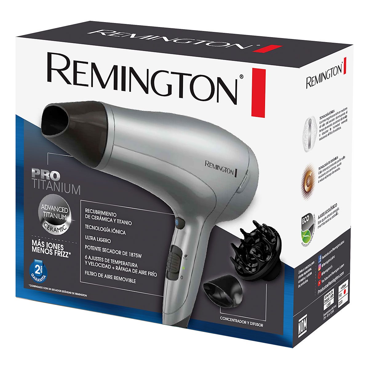 Secador Remington Pro Titanium – Remington Perú