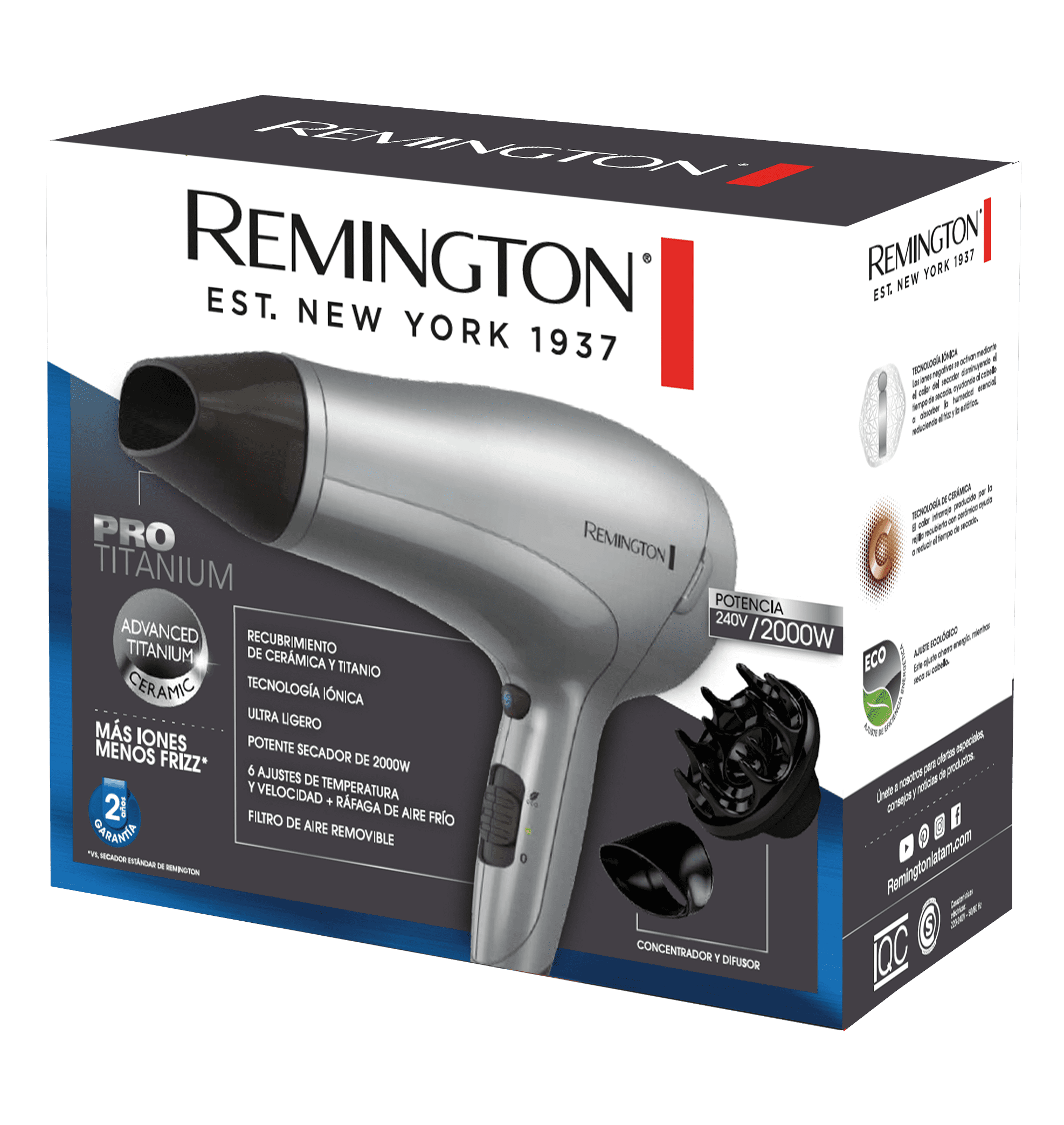 Secador Remington Pro Titanium