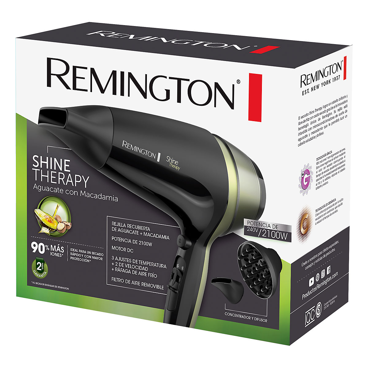 Secador Remington Shine Therapy – Remington Paraguay