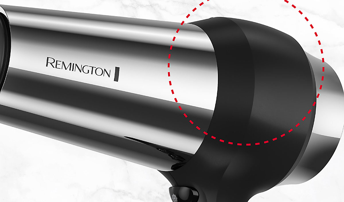 Secador Remington a prueba de impactos con cobertura de goma