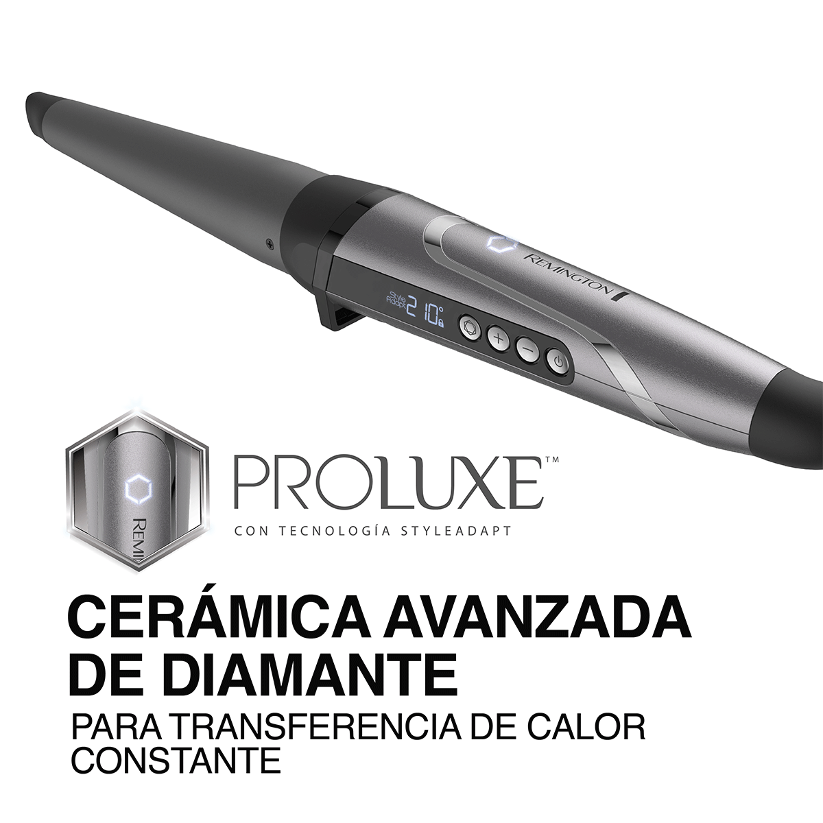 Rizador Remington ProluxeTM con Tecnología StyleAdaptTM