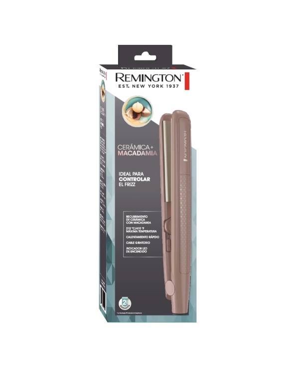 Plancha Alisadora ceramica con macadamia S6300M (110) F de Remington